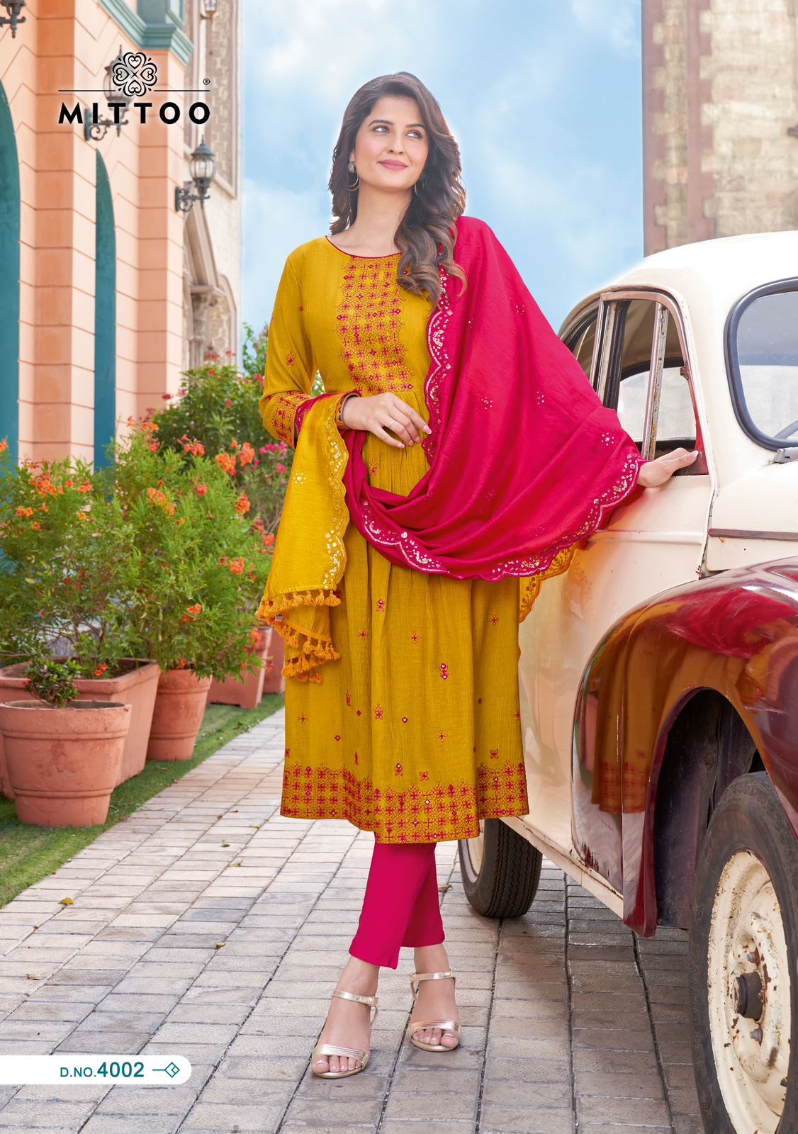 Antra By Mittoo Rayon Designer Kurti With Bottom Dupatta Wholesale Price In Surat